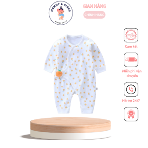 áo liền quần sơ sinh có nút