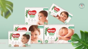 Bỉm Huggies Nature Made cho bé êm ái